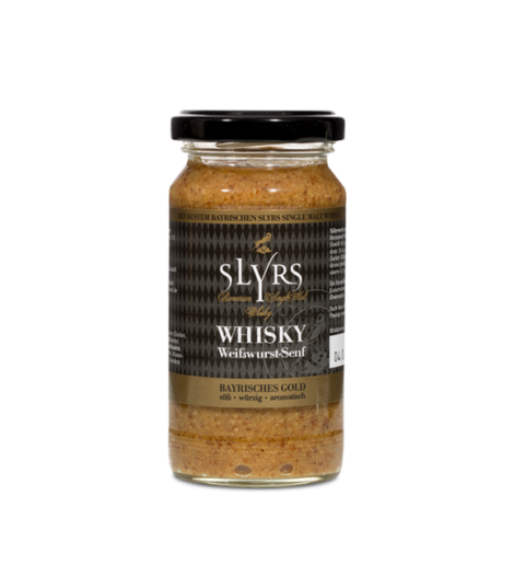 SLYRS Baumann white sausage mustard with SLYRS Whisky 200ml